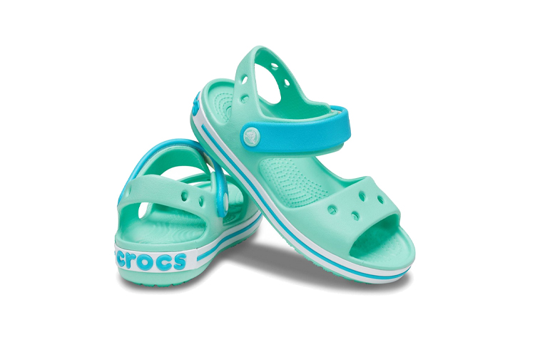 Shop (JR) Crocs 卡骆驰Crocband凉鞋 '绿蓝色' 12856-3U3