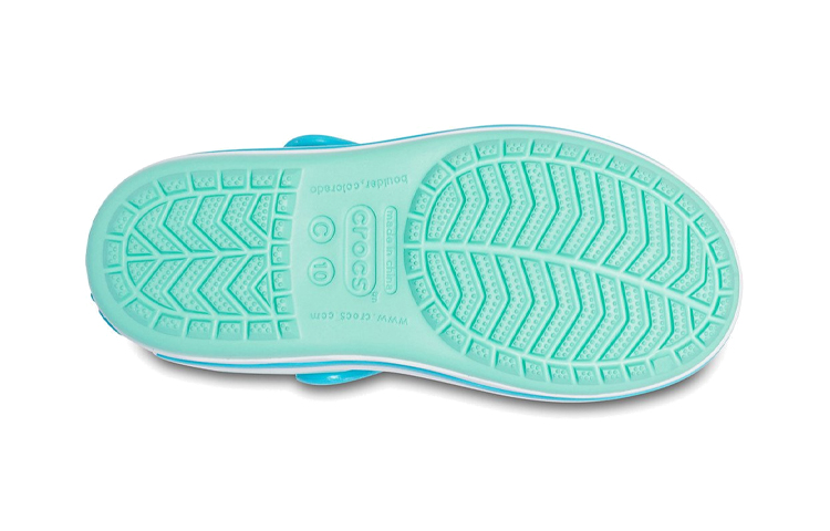 Sizing (JR) Crocs 卡骆驰Crocband凉鞋 '绿蓝色' 12856-3U3