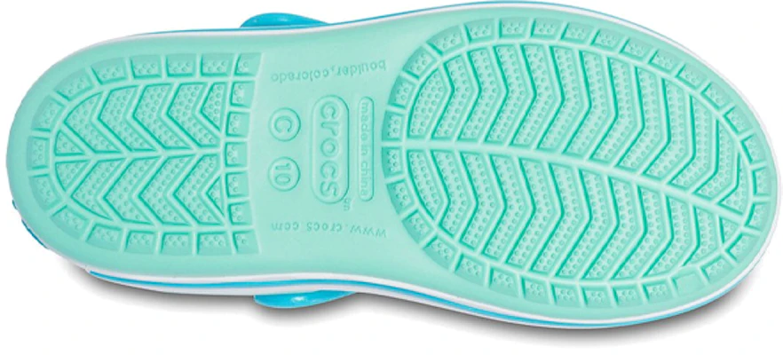 (JR) Crocs 卡骆驰Crocband凉鞋 '绿蓝色' 12856-3U3 Sizing (JR) Crocs 卡骆驰Crocband凉鞋 '绿蓝色' 12856-3U3