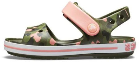 (Youth) Crocs Crocband Seasonal Graphic Sandals 'Green Pink' 205765-737 (Youth) Crocs Crocband Seasonal Graphic Sandals 'Green Pink' 205765-737