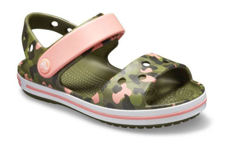 Lookbook (Youth) Crocs Crocband Seasonal Graphic Sandals 'Green Pink' 205765-737