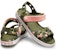 (JR) Crocs Crocband Rekaan Bermusim Sandal 'Hijau Merah Jambu' 205765-737