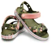 Shop (Youth) Crocs Crocband Seasonal Graphic Sandals 'Green Pink' 205765-737