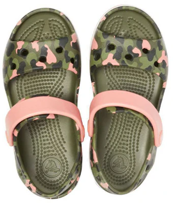 (Youth) Crocs Crocband Seasonal Graphic Sandals 'Green Pink' 205765-737 Purchase (Youth) Crocs Crocband Seasonal Graphic Sandals 'Green Pink' 205765-737