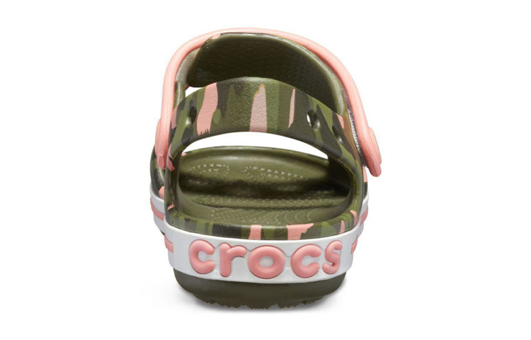 Details for (Youth) Crocs Crocband Seasonal Graphic Sandals 'Green Pink' 205765-737