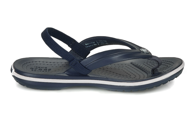 (Youth) Crocs Crocband Slingback Strap Sandals 'Navy Black' 圖 2