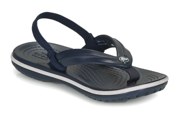 (Youth) Crocs Crocband Slingback Strap Sandals 'Navy Black' 圖 4