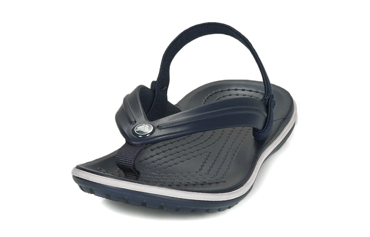 (Youth) Crocs Crocband Slingback Strap Sandals 'Navy Black' 圖 5