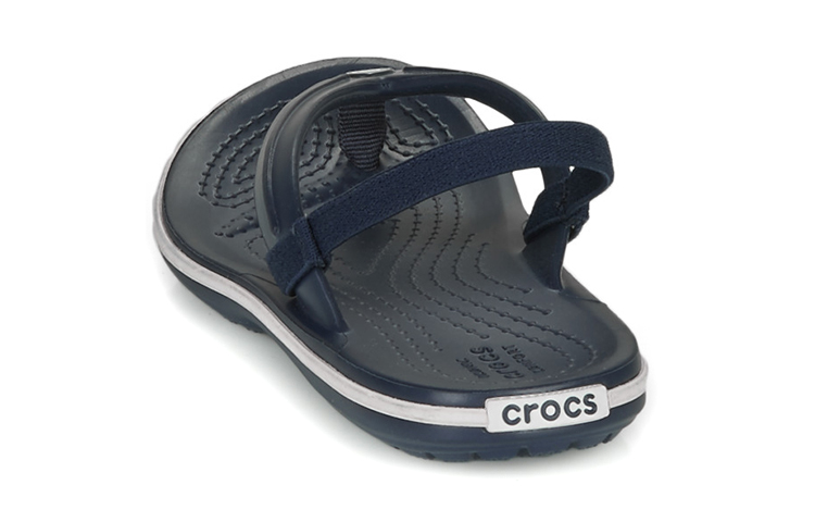(Youth) Crocs Crocband Slingback Strap Sandals 'Navy Black' 圖 6