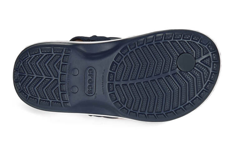 (Youth) Crocs Crocband Slingback Strap Sandals 'Navy Black' 圖 7