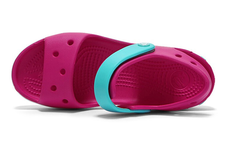 Lookbook (Youth) Crocs Crocband Strap Closure Sandals 'Pink Blue' 12856-6LH