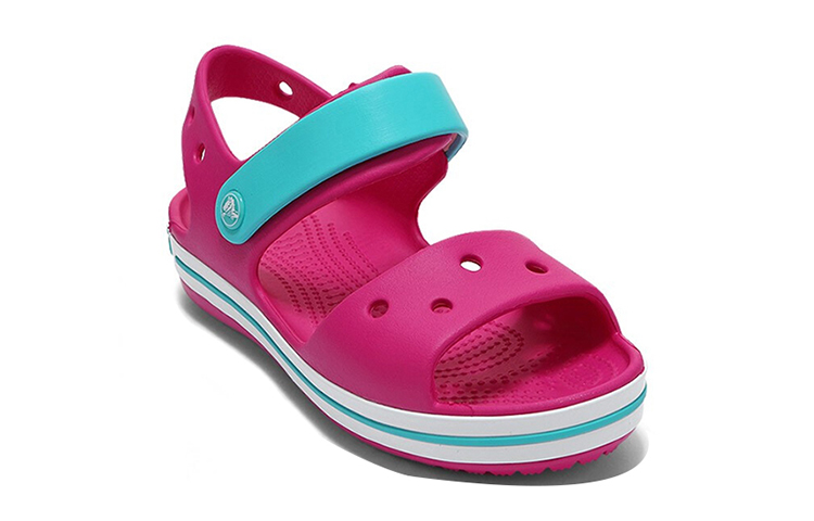 Shop (Youth) Crocs Crocband Strap Closure Sandals 'Pink Blue' 12856-6LH