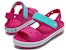 (JR) Crocs Crocband Sandal Tali Strap 'Pink Blue' 12856-6LH