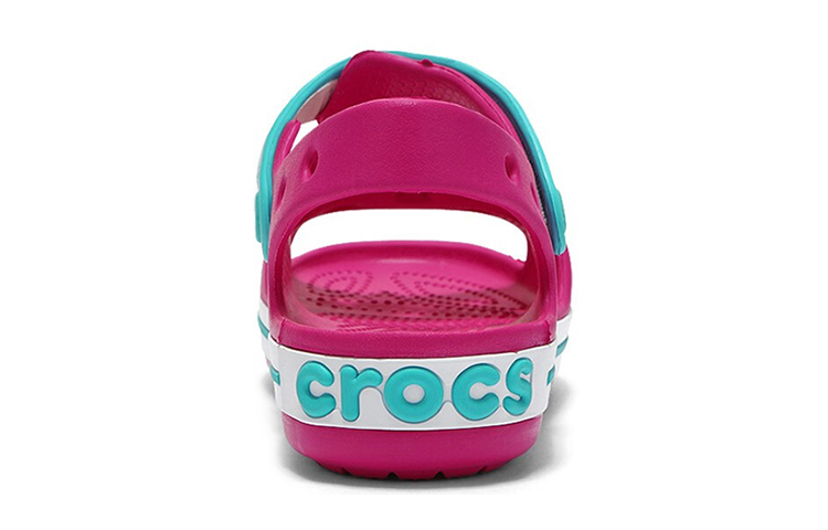 Details for (Youth) Crocs Crocband Strap Closure Sandals 'Pink Blue' 12856-6LH