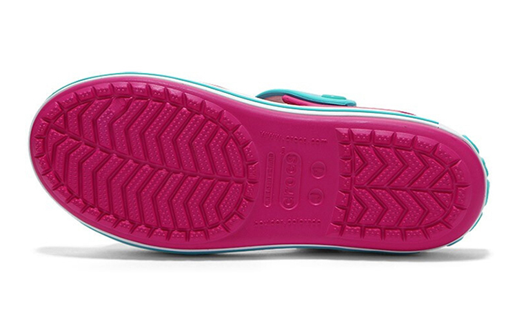 Sizing (Youth) Crocs Crocband Strap Closure Sandals 'Pink Blue' 12856-6LH