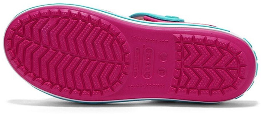 (Youth) Crocs Crocband Strap Closure Sandals 'Pink Blue' 12856-6LH Sizing (Youth) Crocs Crocband Strap Closure Sandals 'Pink Blue' 12856-6LH