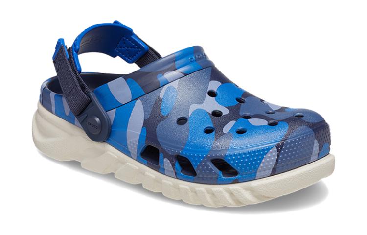 Lookbook 兒童 Crocs 卡駱馳 舒適休閒 透氣輕便兒童涼鞋 藍色