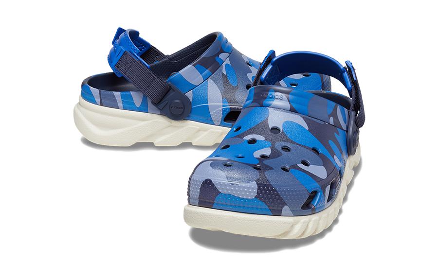 Shop 兒童 Crocs 卡駱馳 舒適休閒 透氣輕便兒童涼鞋 藍色