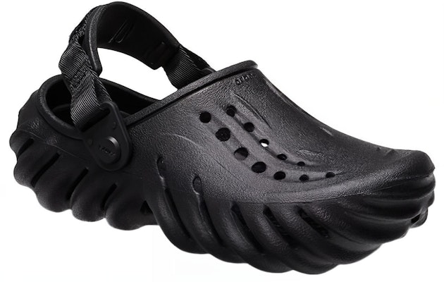(Youth) Crocs Echo Clog Sandals 'Black' 208190-001 Lookbook (Youth) Crocs Echo Clog Sandals 'Black' 208190-001