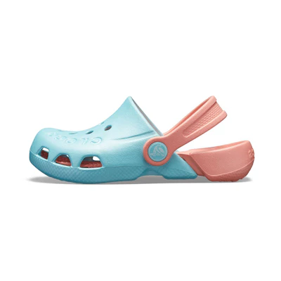 (Youth) Crocs Electro Back Strap Round Toe Clogs 'Blue Pink'