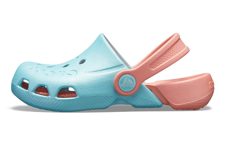 (Youth) Crocs Electro Back Strap Round Toe Clogs 'Blue Pink' 10400-4JF