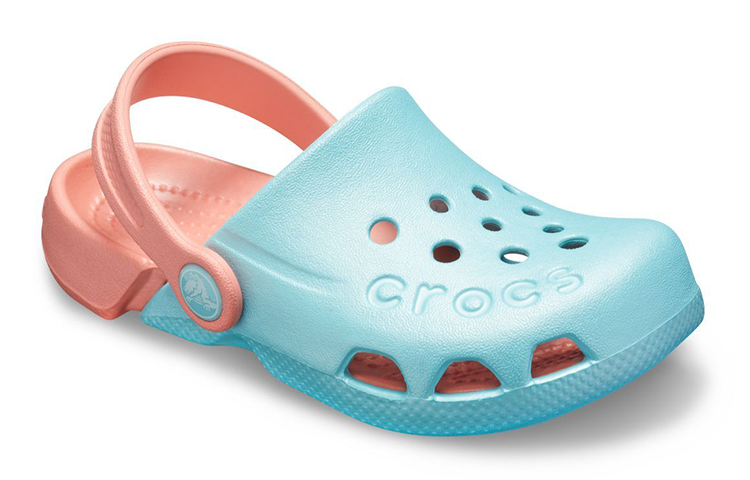 Lookbook (Youth) Crocs Electro Back Strap Round Toe Clogs 'Blue Pink' 10400-4JF
