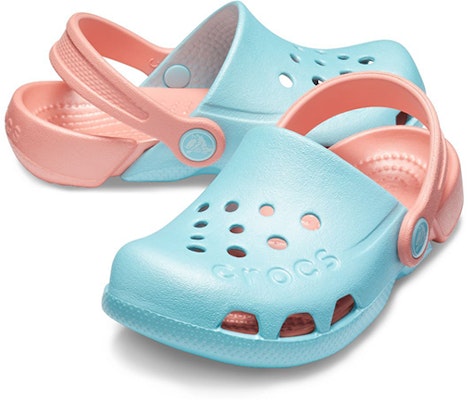 (Youth) Crocs Electro Back Strap Round Toe Clogs 'Blue Pink' 10400-4JF Shop (Youth) Crocs Electro Back Strap Round Toe Clogs 'Blue Pink' 10400-4JF