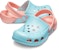 (JR) Crocs Elektro Tali Belakang Hujung Bulat 'Biru Merah Jambu' 10400-4JF
