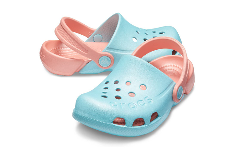 Shop (Youth) Crocs Electro Back Strap Round Toe Clogs 'Blue Pink' 10400-4JF