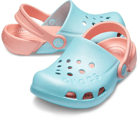 (Youth) Crocs Electro Back Strap Round Toe Clogs 'Blue Pink' 10400-4JF Shop (Youth) Crocs Electro Back Strap Round Toe Clogs 'Blue Pink' 10400-4JF
