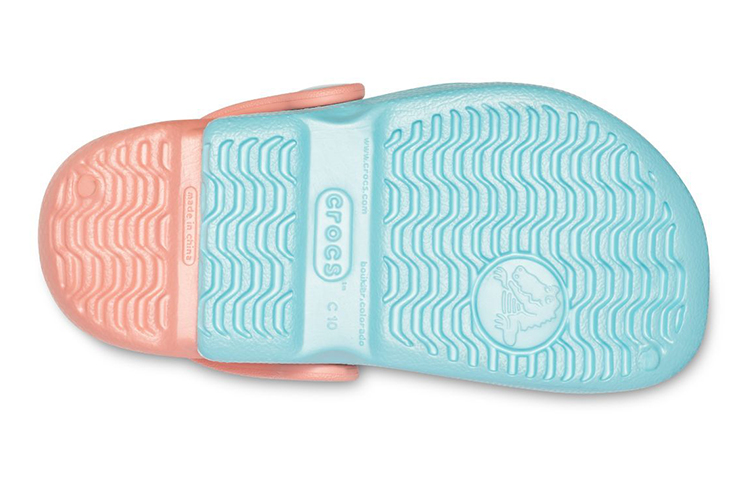Sizing (Youth) Crocs Electro Back Strap Round Toe Clogs 'Blue Pink' 10400-4JF