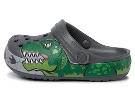 (Youth) Crocs Fun Lab Dino Band Lights Clogs 'Grey Green' 206157-0DA (Youth) Crocs Fun Lab Dino Band Lights Clogs 'Grey Green' 206157-0DA