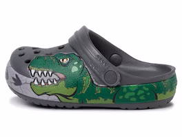 (Youth) Crocs Fun Lab Dino Band Lights Clogs 'Grey Green' 206157-0DA (Youth) Crocs Fun Lab Dino Band Lights Clogs 'Grey Green' 206157-0DA
