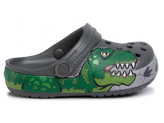 (Youth) Crocs Fun Lab Dino Band Lights Clogs 'Grey Green' 206157-0DA Order (Youth) Crocs Fun Lab Dino Band Lights Clogs 'Grey Green' 206157-0DA