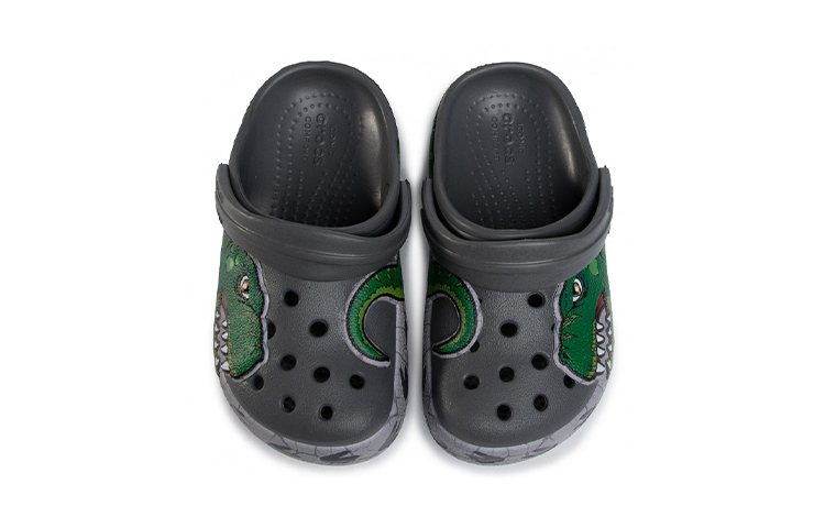 Purchase (Youth) Crocs Fun Lab Dino Band Lights Clogs 'Grey Green' 206157-0DA