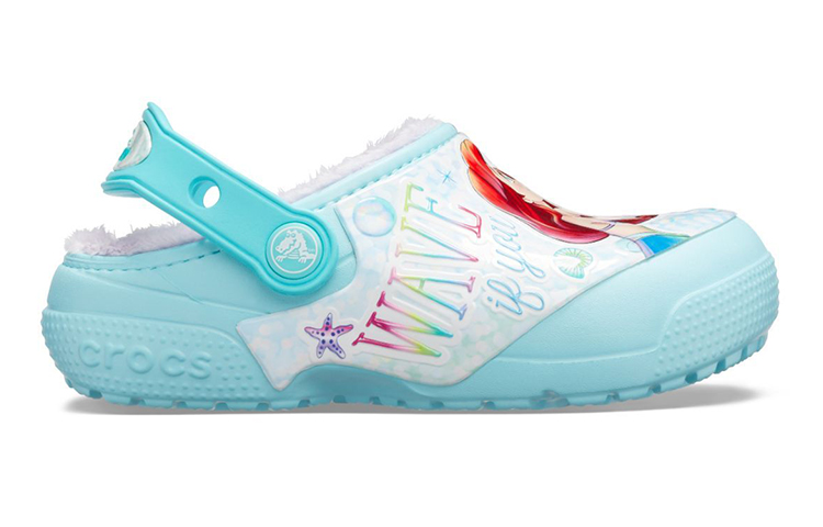 Order (Youth) Crocs Fun Lab Disney Little Mermaid Clogs 'Sky Blue White' 206281-4O9
