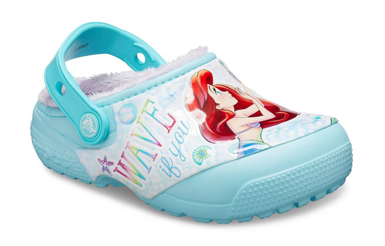Lookbook (Youth) Crocs Fun Lab Disney Little Mermaid Clogs 'Sky Blue White' 206281-4O9