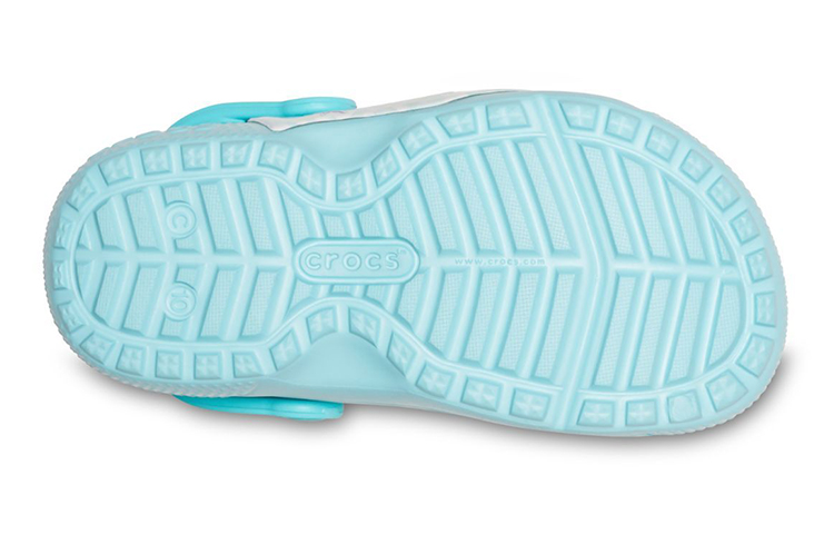 Sizing (Youth) Crocs Fun Lab Disney Little Mermaid Clogs 'Sky Blue White' 206281-4O9