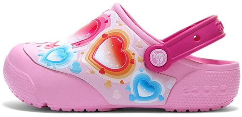(Youth) Crocs Fun Lab Heart Lights Clogs 'Pink Blue' 205648-6I2 Buy (Youth) Crocs Fun Lab Heart Lights Clogs 'Pink Blue' 205648-6I2