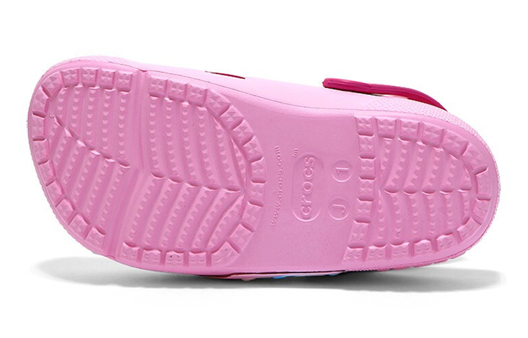 Sizing (Youth) Crocs Fun Lab Heart Lights Clogs 'Pink Blue' 205648-6I2