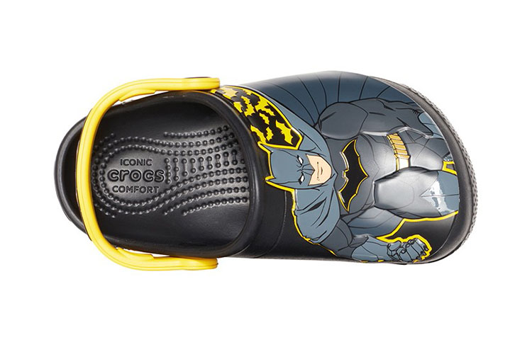 Shop (Youth) Crocs Fun Lab Iconic Batman Clogs 'Navy Yellow' 205514-001