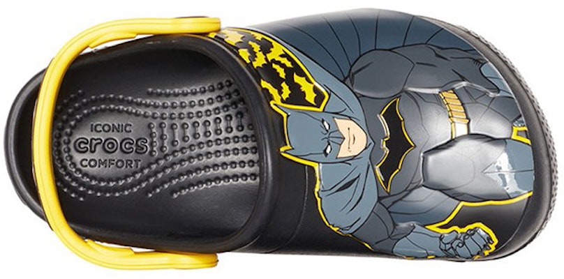 (JR) Crocs Fun Lab Ikonik Batman Clogs 'Navy Yellow' 205514-001 Shop (JR) Crocs Fun Lab Ikonik Batman Clogs 'Navy Yellow' 205514-001