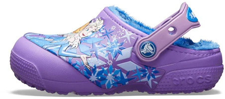 (Youth) Crocs Fun Lab Lined Frozen Clogs 'Purple Blue' 205292-510 (Youth) Crocs Fun Lab Lined Frozen Clogs 'Purple Blue' 205292-510