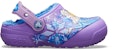 (JR) Crocs Fun Lab Lined Frozen Kasut 'Ungu Biru' 205292-510