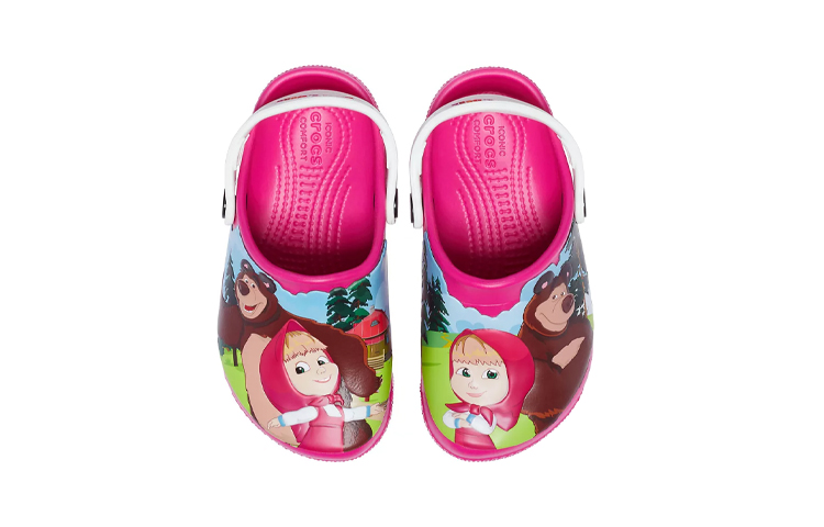 Purchase (Youth) Crocs Fun Lab Masha And The Bear Patch Clogs 'Candy Pink' 207079-6X0