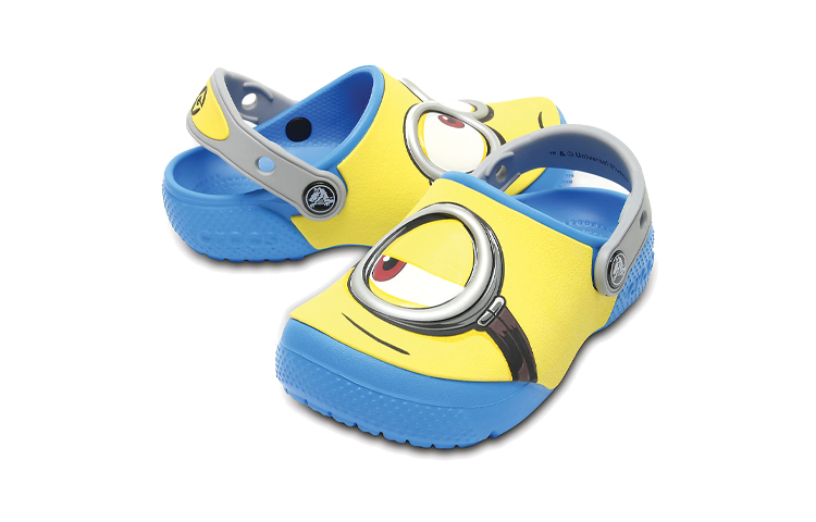 Shop (Youth) Crocs Fun Lab Minnions Clogs 'Yellow Blue' 204113-456