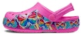 (JR) Crocs Fun Lab Pelbagai Reka Clog Coklat 'Pink Biru' dengan Rama-Rama 206158-6QQ