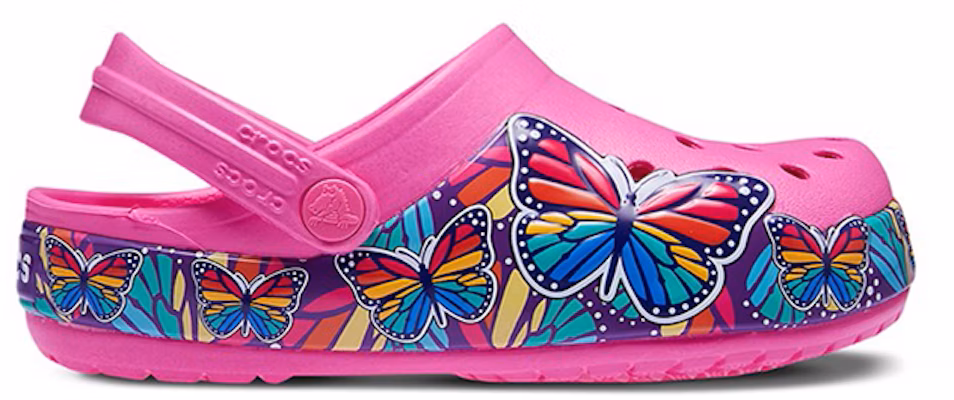 (Youth) Crocs Fun Lab Multi Butterfly Band Light Clogs 'Pink Blue' 206158-6QQ Order (Youth) Crocs Fun Lab Multi Butterfly Band Light Clogs 'Pink Blue' 206158-6QQ