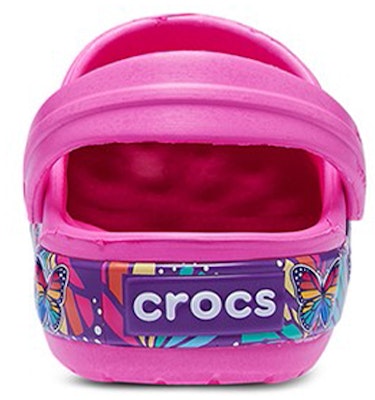 兒童 Crocs Fun Lab "Mltibtterfly" 簡約休閒洞洞涼鞋 電光粉 Purchase 兒童 Crocs Fun Lab "Mltibtterfly" 簡約休閒洞洞涼鞋 電光粉