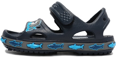 (Youth) Crocs Fun Lab Sandals Deep Blue 206365-410 (Youth) Crocs Fun Lab Sandals Deep Blue 206365-410